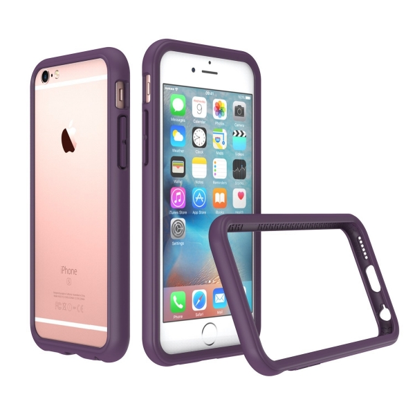RhinoShield Apple iPhone 6S/6 CrashGuard Bumper Klf (MIL-STD-810G)-Purple