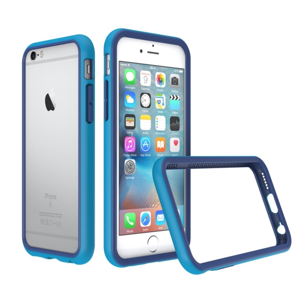 RhinoShield Apple iPhone 6S/6 CrashGuard Bumper Klf (MIL-STD-810G)-Blue