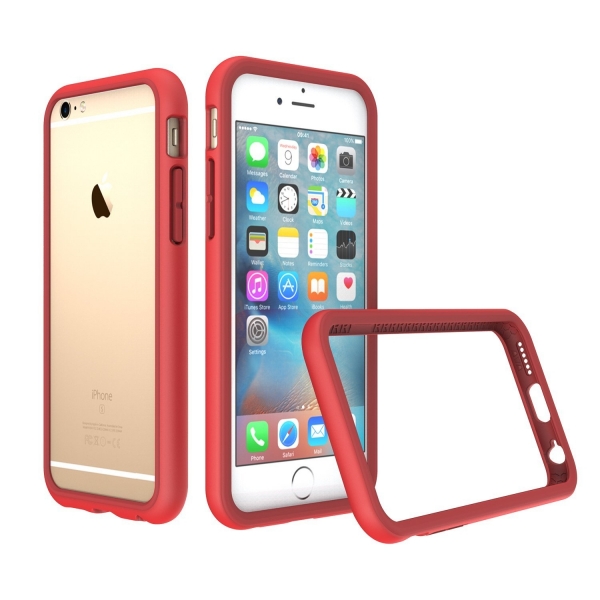 RhinoShield Apple iPhone 6S Plus/6 Plus CrashGuard Bumper Klf (MIL-STD-810G)-Red