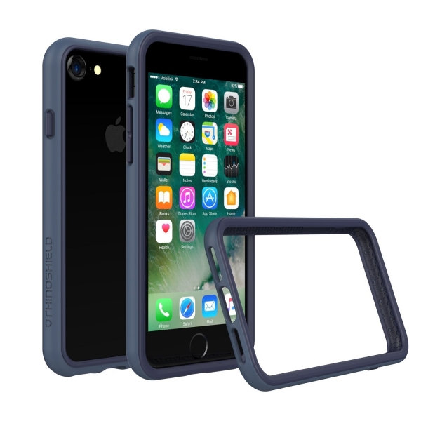 RhinoShield Apple iPhone 7 CrashGuard Bumper Klf (MIL-STD 810G)-Dark Blue