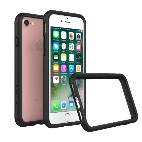 RhinoShield Apple iPhone 7 CrashGuard Bumper Klf (MIL-STD 810G)- Black