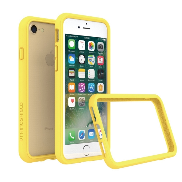 RhinoShield Apple iPhone 7 CrashGuard Bumper Klf (MIL-STD 810G)-Yellow