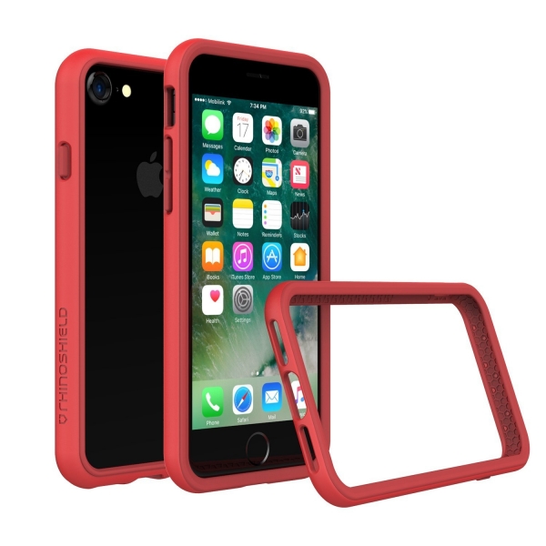 RhinoShield Apple iPhone 7 CrashGuard Bumper Klf (MIL-STD 810G)-Red