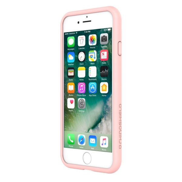 RhinoShield Apple iPhone 7 Ultra nce Kapak Klf (MIL-STD-810G)-Peach Pink