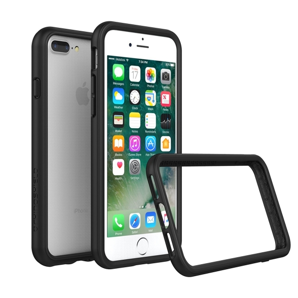 RhinoShield Apple iPhone 7 Plus CrashGuard Bumper Klf (MIL-STD-810G)- Black