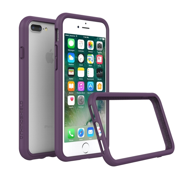 RhinoShield Apple iPhone 7 Plus CrashGuard Bumper Klf (MIL-STD-810G)-Purple