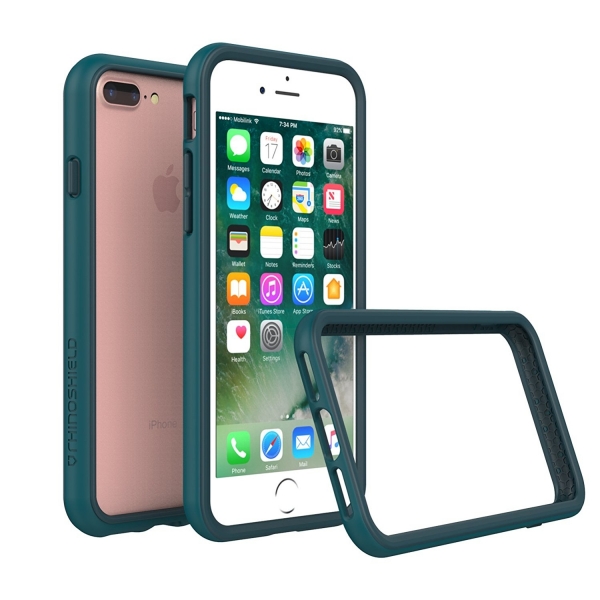 RhinoShield Apple iPhone 7 Plus CrashGuard Bumper Klf (MIL-STD-810G)-Dark Cyan