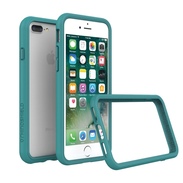RhinoShield Apple iPhone 7 Plus CrashGuard Bumper Klf (MIL-STD-810G)-Teal Blue