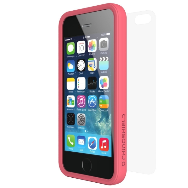 RhinoShield Apple iPhone 5/SE/5S CrashGuard Bumper Klf (MIL-STD-810G)-Coral Pink