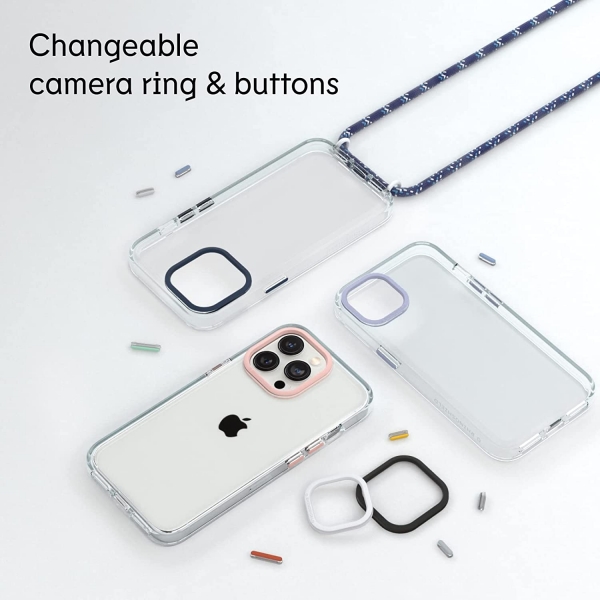 RhinoShield Clear Serisi iPhone 13 Pro Max Klf (MIL-STD-810G)-Orange