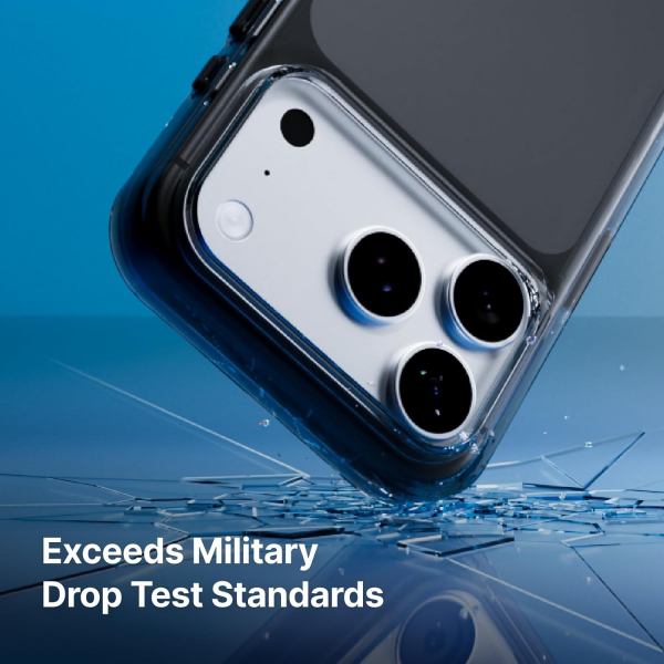RhinoShield Clear iPhone 18 Pro Max K�l�f-Ash Black
