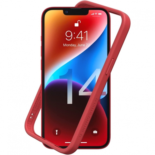 RhinoShield CrashGuard NX iPhone 14 Plus Bumper Klf (MIL-STD-810G)-Red