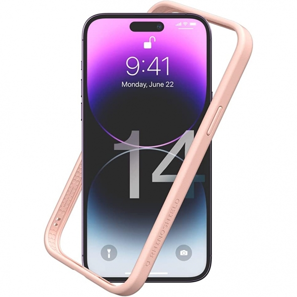 RhinoShield CrashGuard NX iPhone 14 Pro Max Bumper Klf (MIL-STD-810G)-Blush Pink