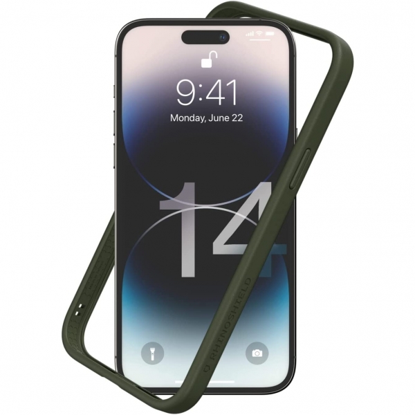 RhinoShield CrashGuard NX iPhone 14 Pro Max Bumper Klf (MIL-STD-810G)-Camo Green