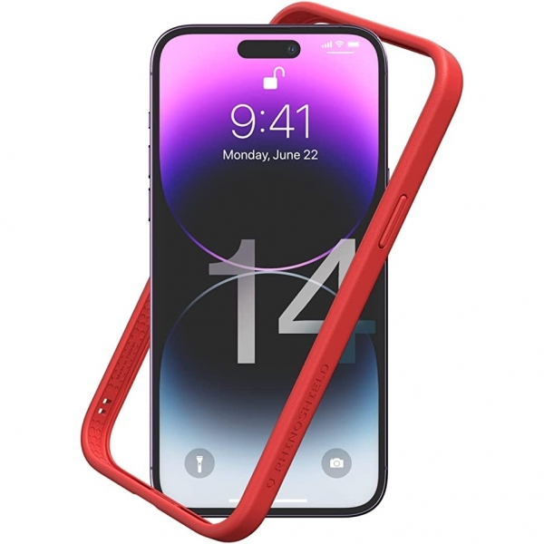 RhinoShield CrashGuard NX iPhone 14 Pro Max Bumper Klf (MIL-STD-810G)-Red