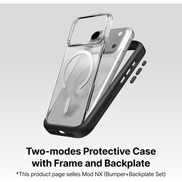 RhinoShield Mod NX iPhone 18 Pro Max MagSafe K�l�f-Black