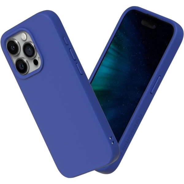 RhinoShield SolidSuit Serisi Apple iPhone 15 Pro Klf (MIL-STD-810G)-Classic Blue