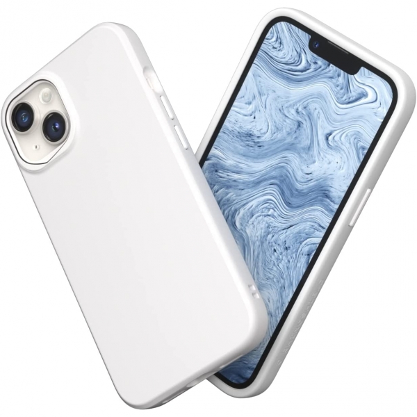 RhinoShield SolidSuit Serisi iPhone 14 Klf (MIL-STD-810G)-Classic White