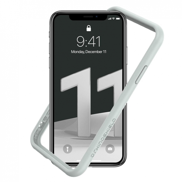 RhinoShield iPhone 11 CrashGuard NX Bumper Klf (MIL-STD-810G)-Platinum Gray