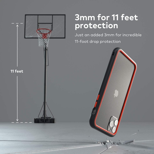 RhinoShield iPhone 11 Pro CrashGuard NX Bumper Klf (MIL-STD-810G)-Red