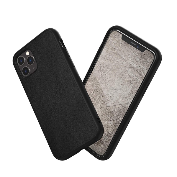 RhinoShield iPhone 11 SolidSuit Klf (MIL-STD-810G)- Leather Black