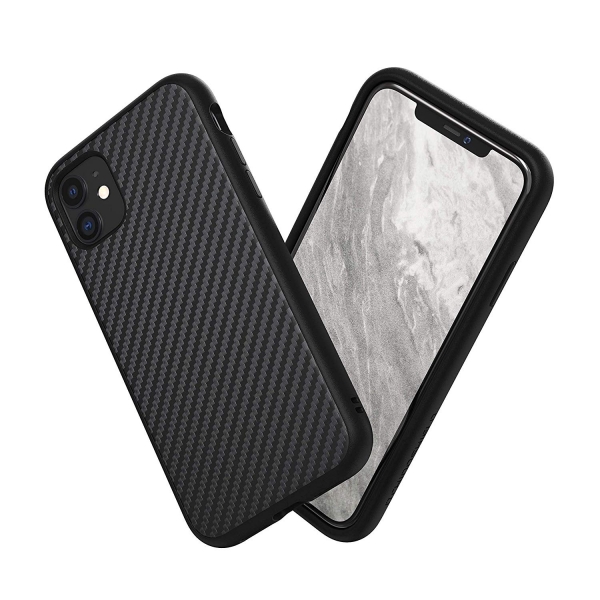 RhinoShield iPhone 11 SolidSuit Klf (MIL-STD-810G)-Carbon Fiber