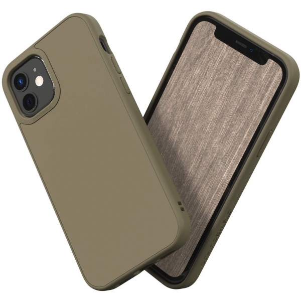 RhinoShield iPhone 12 Mini SolidSuit Klf (MIL-STD-810G)-Clay