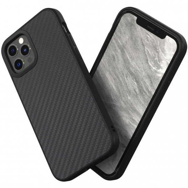 RhinoShield iPhone 12 SolidSuit Klf (MIL-STD-810G)- Carbon Fiber 