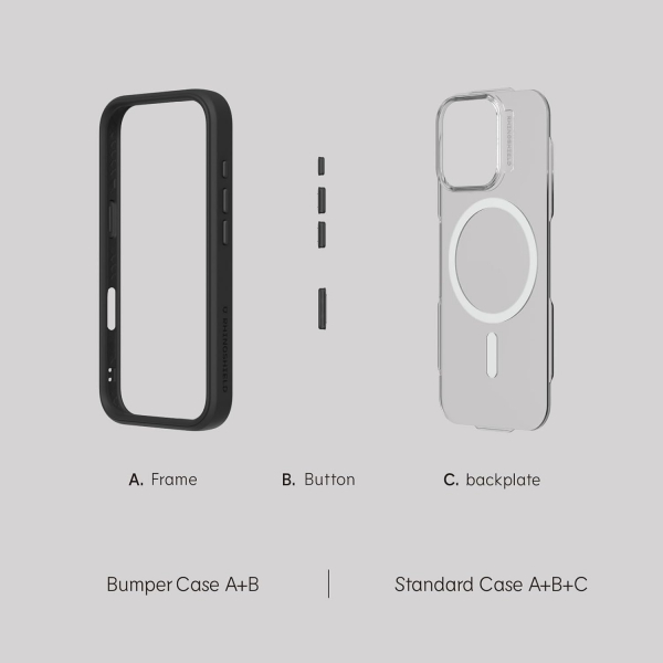 RhinoShield iPhone 16 Pro Mod NX Modular MagSafe Klf-Graphite