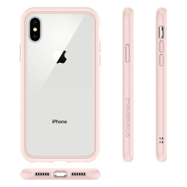 RhinoShield iPhone XS Max CrashGuard NX Bumper Klf (MIL-STD-810G)-Blush Pink