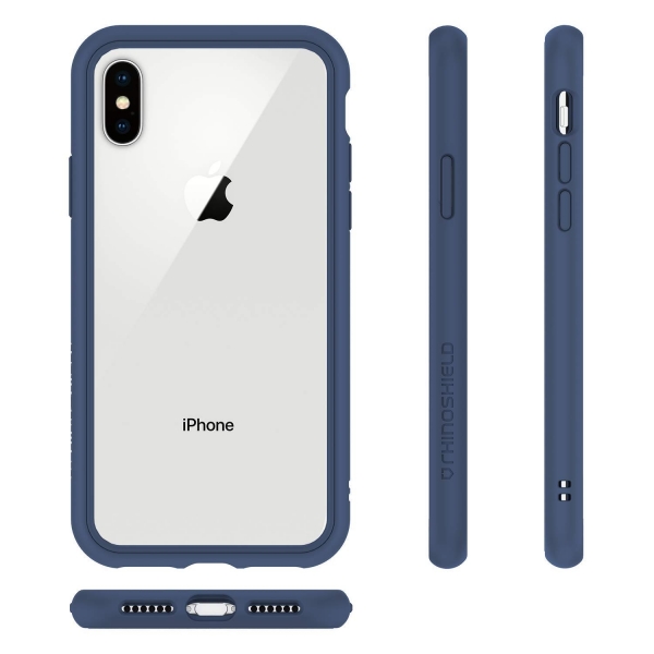 RhinoShield iPhone XS Max CrashGuard NX Bumper Klf (MIL-STD-810G)-Royal Blue  