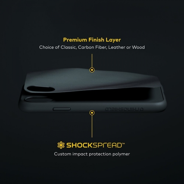 RhinoShield iPhone X SolidSuit Klf (MIL-STD-810G)-Carbon Fiber
