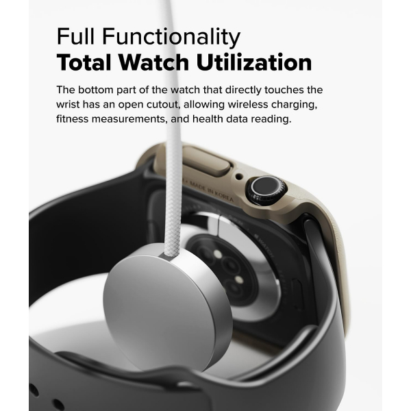 Rin gke Apple Watch 10 46mm Onyx Bumper Klf-Gray Sand 