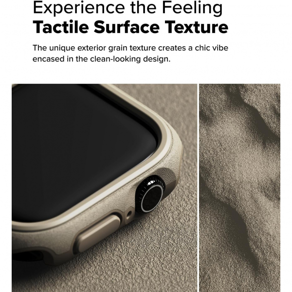 Rin gke Apple Watch 10 46mm Onyx Bumper Klf-Gray Sand 