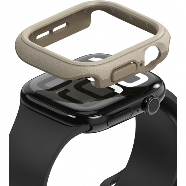 Rin gke Apple Watch 10 46mm Onyx Bumper Klf-Gray Sand 