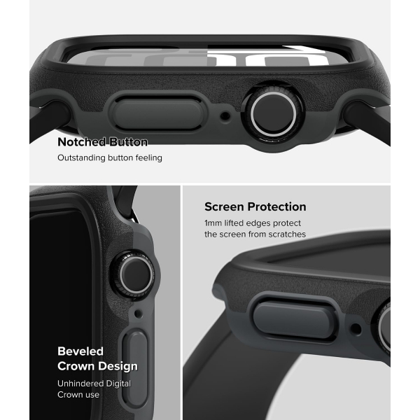 Rin gke Apple Watch 10 46mm Onyx Bumper Klf-Black 
