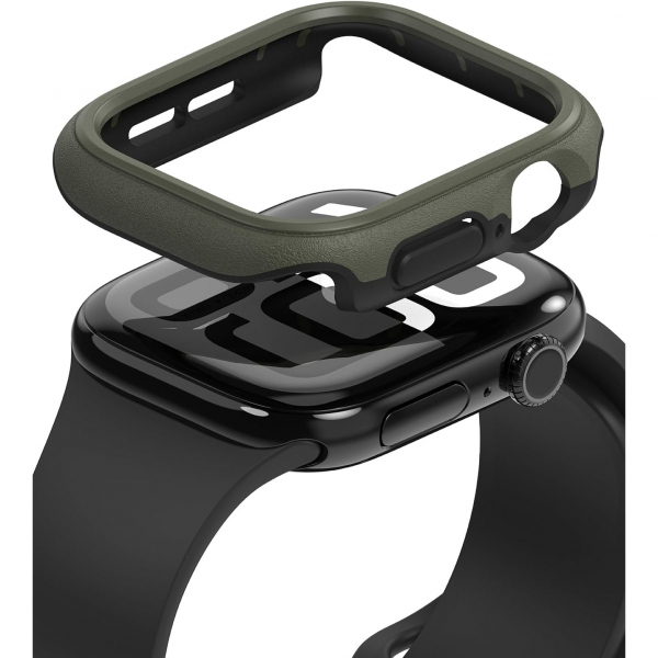 Rin gke Apple Watch 10 46mm Onyx Bumper Klf-Dark Green 