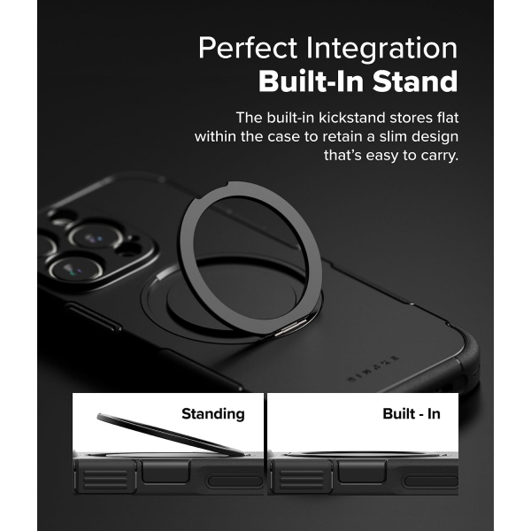 Rin gke iPhone 16 Pro Max Alles Klf-Black
