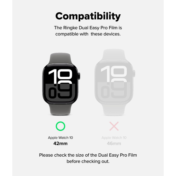 Rin gke Apple Watch 10 42mm Easy Pro Ekran Koruyucu 