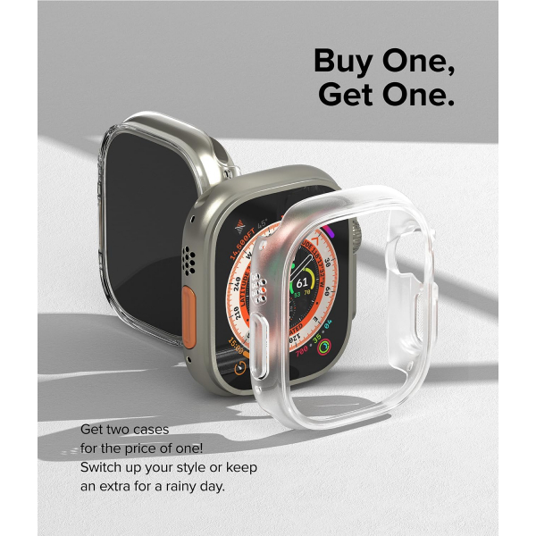 Rin gke Apple Watch Ultra/2.Nesil 49mm Bumper Klf-Clear