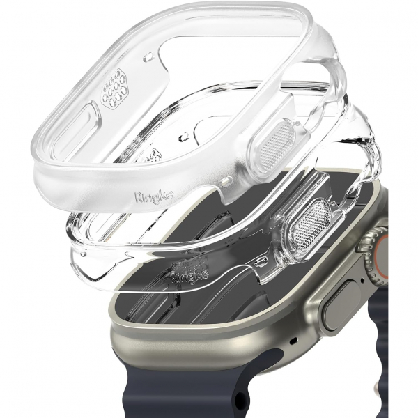 Rin gke Apple Watch Ultra/2.Nesil 49mm Bumper Klf-Clear