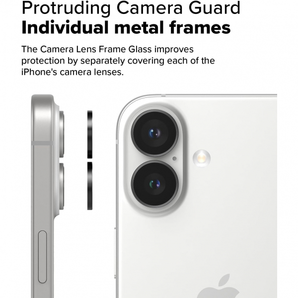 Rin gke iPhone 16/Plus Kamera Lens Koruyucu(2Adet)