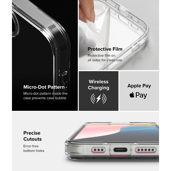 Rin gke Apple iPhone 16e Fusion effaf Klf-Clear
