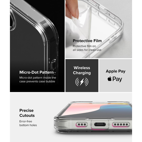 Rin gke Apple iPhone 16e Fusion effaf Klf-Matte Clear