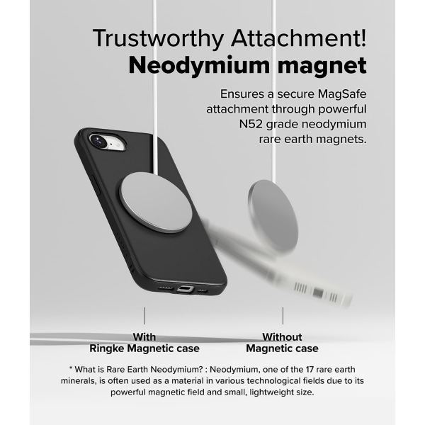 Rin gke Apple iPhone 16e MagSafe Onyx Klf-Magnetic Black 