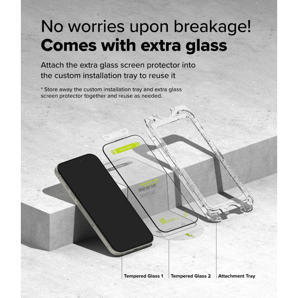 Rin gke Apple iPhone 16 Pro Easy Slide Ekran Koruyucu