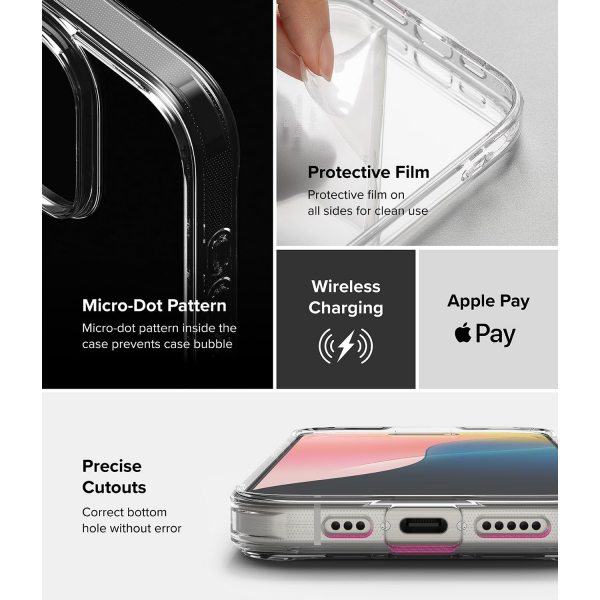 Rin gke Apple iPhone 16 Pro Fusion effaf Klf-Matte Clear