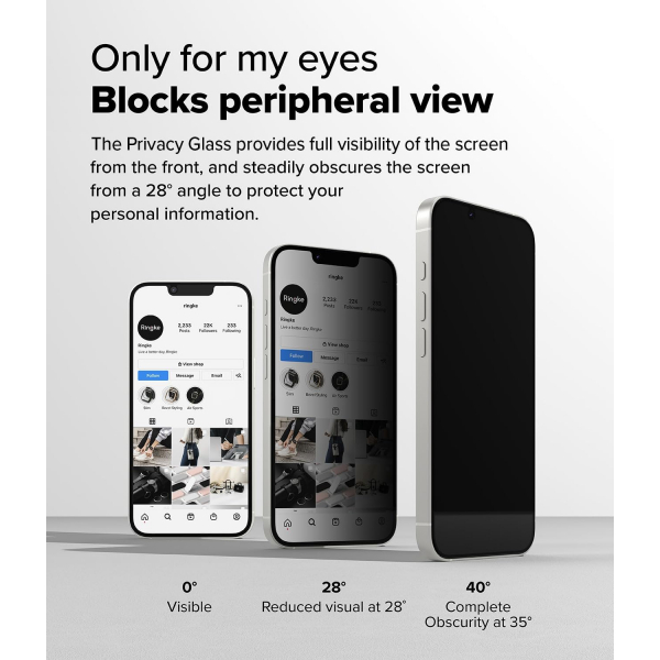 Rin gke Apple iPhone 16e Privacy Ekran Koruyucu(2 Adet)
