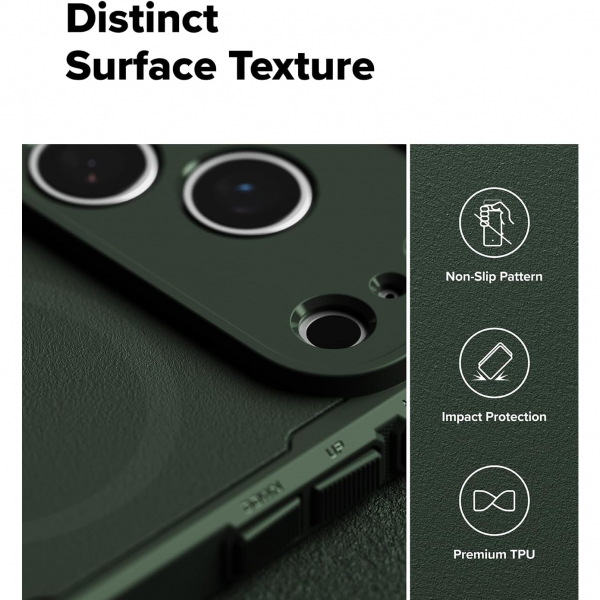 Rin gke Apple iPhone 17 Pro Rugged MagSafe Klf-Magnetic Dark Green