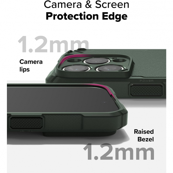 Rin gke Apple iPhone 16 Pro Rugged MagSafe Klf-Magnetic Dark Green